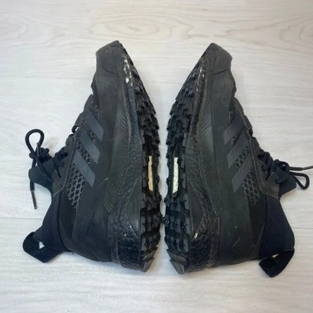 Adidas Mens 8 Terrex Free Hiker GTX Hiking Boots Black Gore-Tex Boost GZ0355